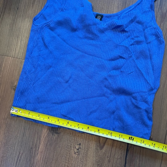 Only Blue Ribbed Tank Top - Picture 5 of 5